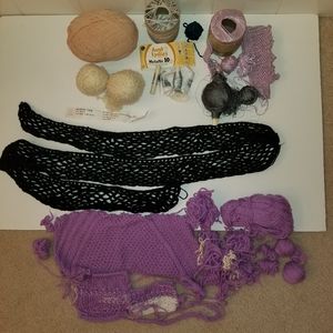 ✅583Y Lot of 1 lbs & 4oz Yarn, Crochet, Embroidery Threads.